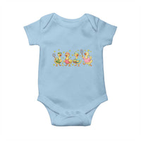 Funny Duck Playing Tennis Baby Onesie Farm Animal Lover - Wonder Print Shop