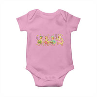 Funny Duck Playing Tennis Baby Onesie Farm Animal Lover - Wonder Print Shop