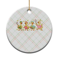 Funny Duck Playing Tennis Ceramic Ornament Farm Animal Lover - Wonder Print Shop