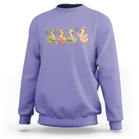 Funny Duck Playing Tennis Sweatshirt Farm Animal Lover - Wonder Print Shop