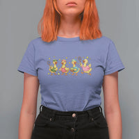 Funny Duck Playing Tennis T Shirt For Women Farm Animal Lover - Wonder Print Shop