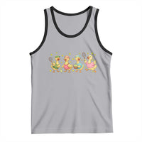 Funny Duck Playing Tennis Tank Top Farm Animal Lover - Wonder Print Shop