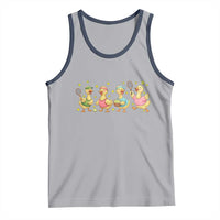 Funny Duck Playing Tennis Tank Top Farm Animal Lover - Wonder Print Shop