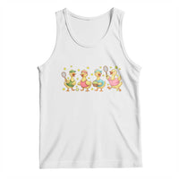Funny Duck Playing Tennis Tank Top Farm Animal Lover - Wonder Print Shop