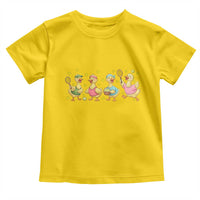 Funny Duck Playing Tennis Toddler T Shirt Farm Animal Lover - Wonder Print Shop