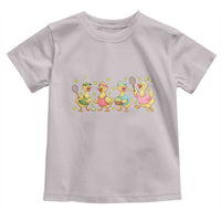 Funny Duck Playing Tennis Toddler T Shirt Farm Animal Lover - Wonder Print Shop