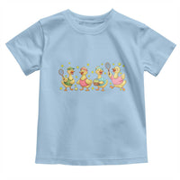 Funny Duck Playing Tennis Toddler T Shirt Farm Animal Lover - Wonder Print Shop
