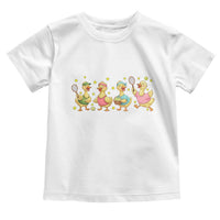 Funny Duck Playing Tennis Toddler T Shirt Farm Animal Lover - Wonder Print Shop