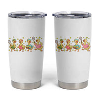 Funny Duck Playing Tennis Tumbler Cup Farm Animal Lover - Wonder Print Shop