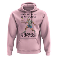 Grandpa Is My Name Tennis Is My Game Hoodie Funny Tennis Quote - Wonder Print Shop