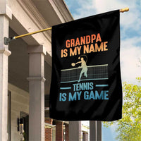 Funny Grandpa Tennis Quote Garden Flag Tennis Is My Game - Wonder Print Shop