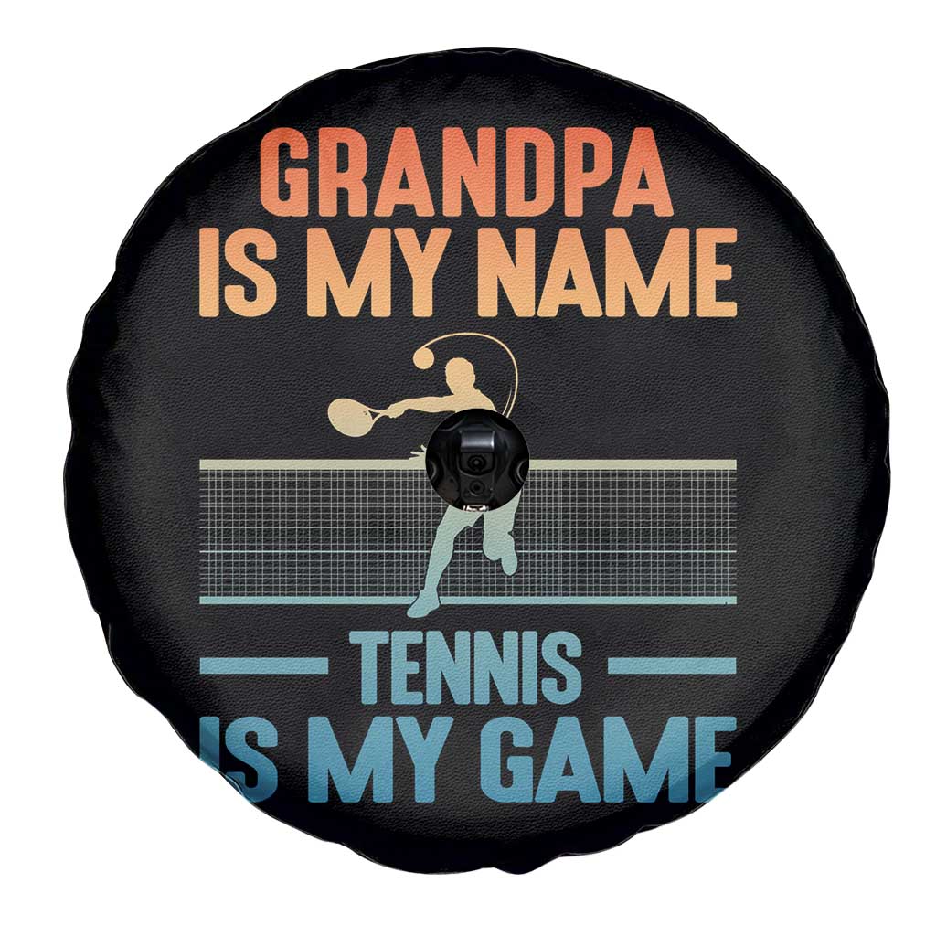 Funny Grandpa Tennis Quote Spare Tire Cover Tennis Is My Game - Wonder Print Shop