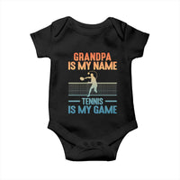 Funny Grandpa Tennis Quote Baby Onesie Tennis Is My Game - Wonder Print Shop