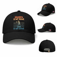 Funny Grandpa Tennis Quote Baseball Cap Tennis Is My Game