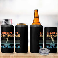 Funny Grandpa Tennis Quote 4 in 1 Can Cooler Tumbler Tennis Is My Game - Wonder Print Shop