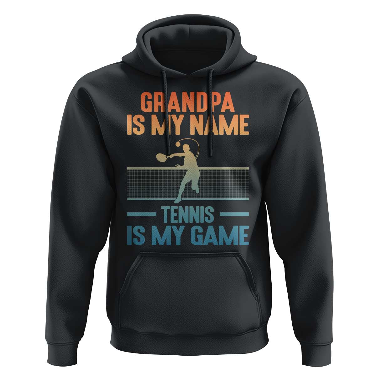 Funny Grandpa Tennis Quote Hoodie Tennis Is My Game - Wonder Print Shop
