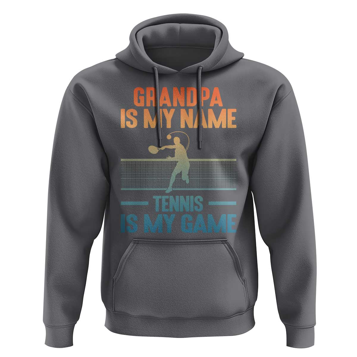 Funny Grandpa Tennis Quote Hoodie Tennis Is My Game - Wonder Print Shop