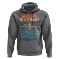 Funny Grandpa Tennis Quote Hoodie Tennis Is My Game - Wonder Print Shop