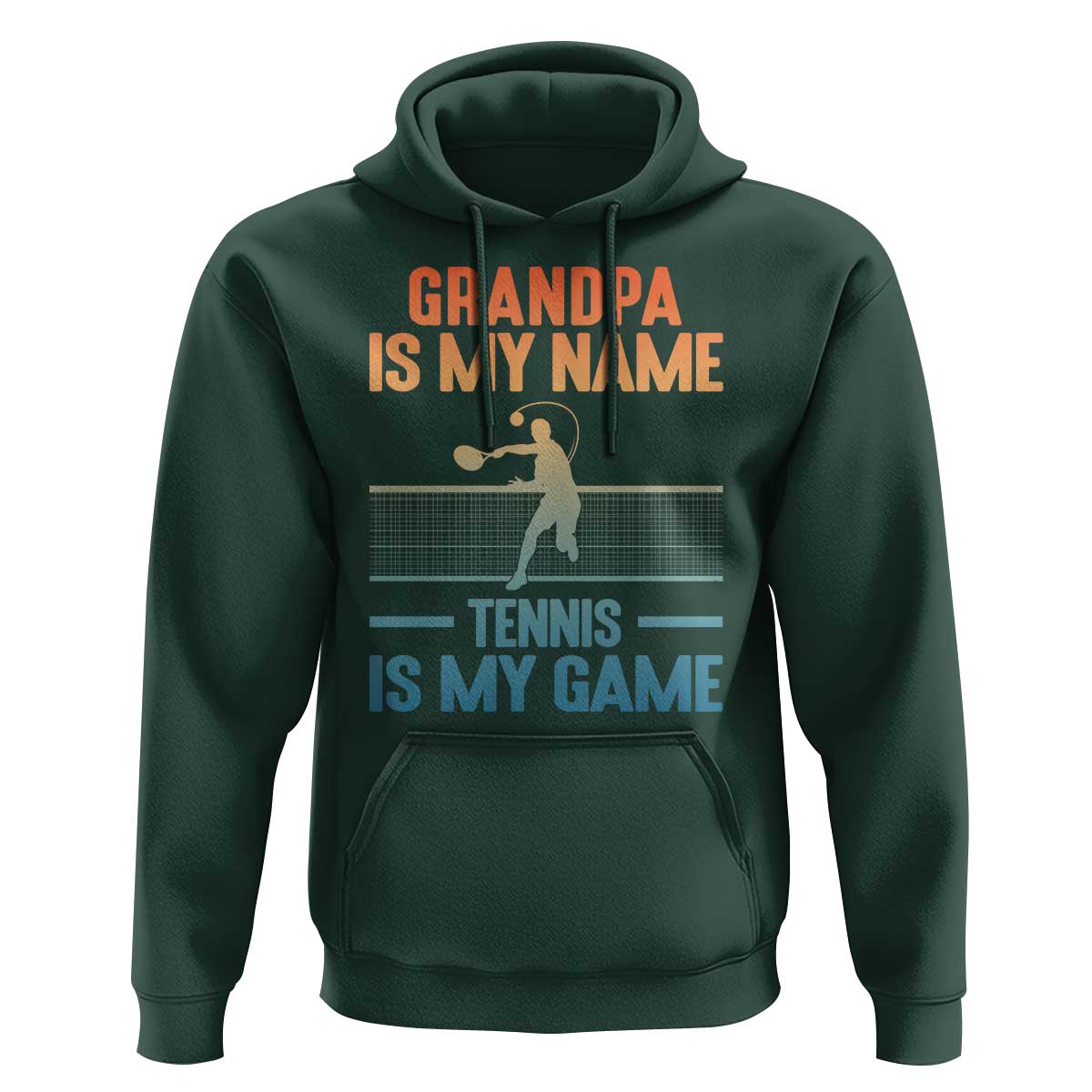 Funny Grandpa Tennis Quote Hoodie Tennis Is My Game - Wonder Print Shop