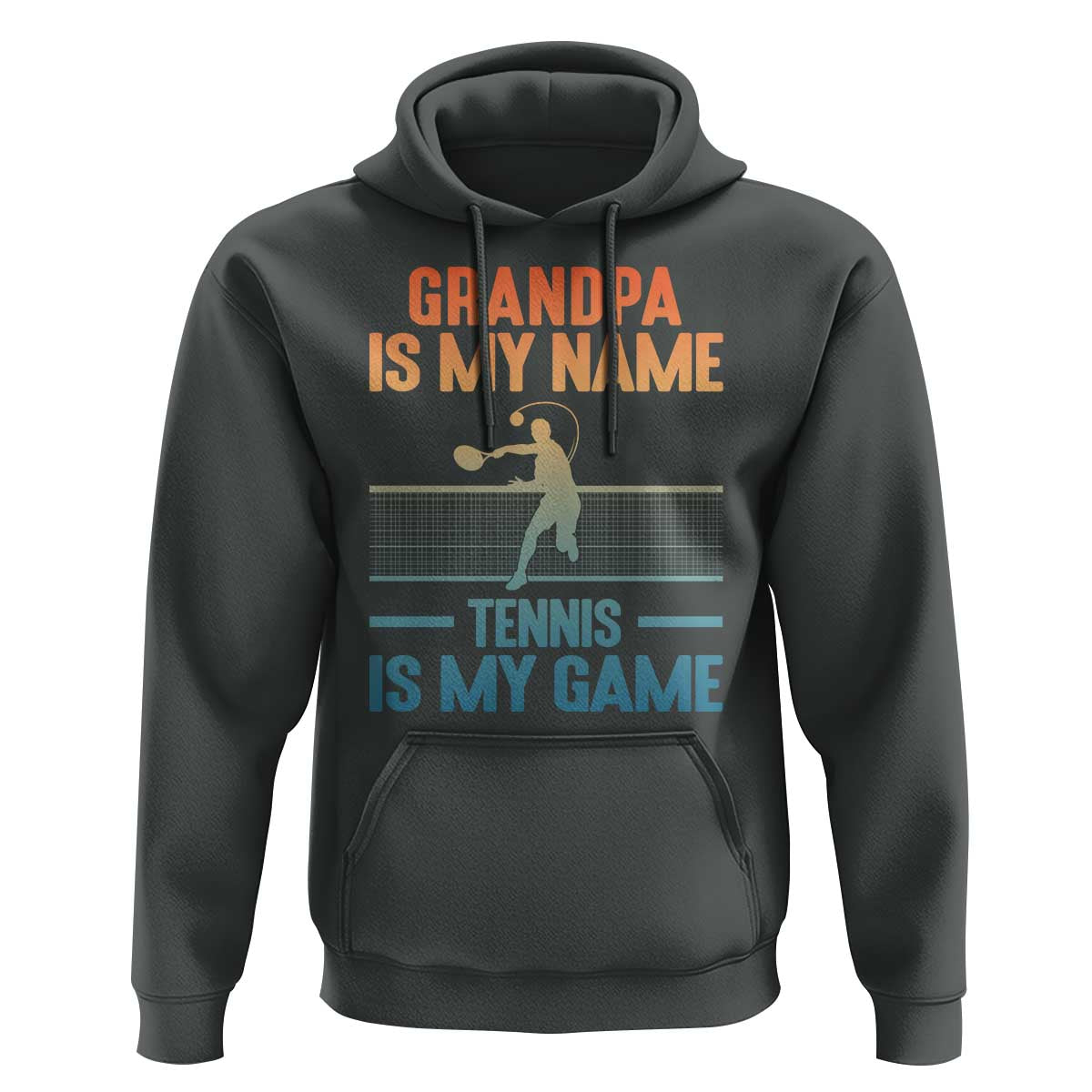 Funny Grandpa Tennis Quote Hoodie Tennis Is My Game - Wonder Print Shop