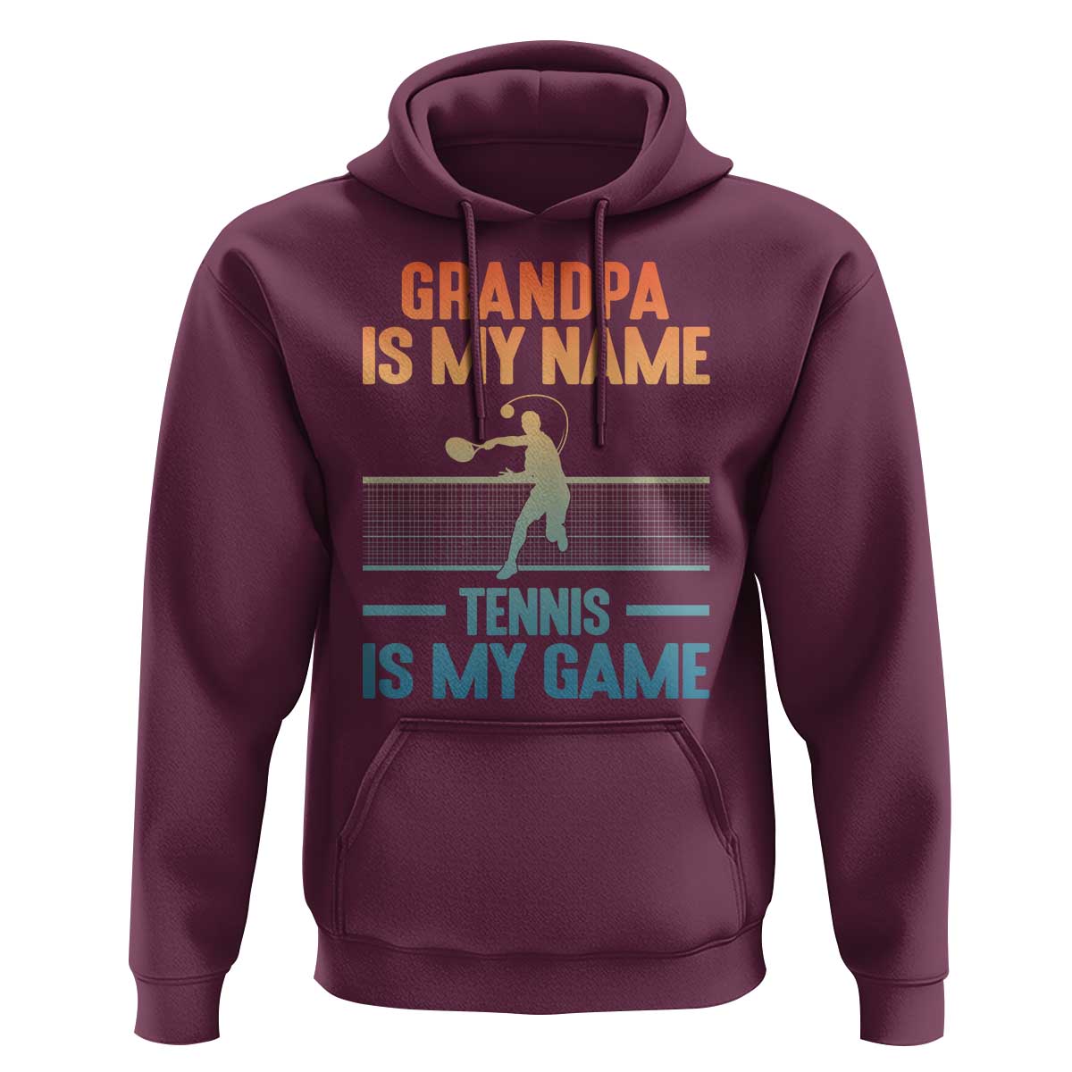 Funny Grandpa Tennis Quote Hoodie Tennis Is My Game - Wonder Print Shop