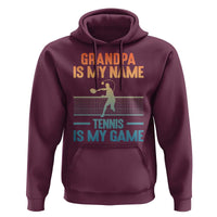 Funny Grandpa Tennis Quote Hoodie Tennis Is My Game - Wonder Print Shop
