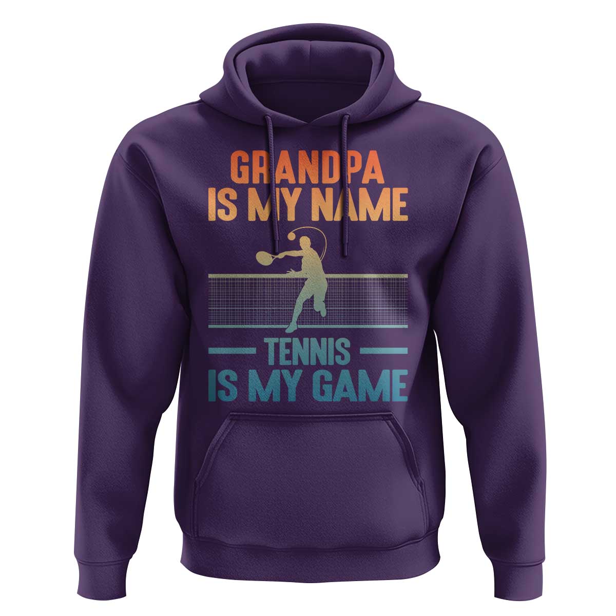 Funny Grandpa Tennis Quote Hoodie Tennis Is My Game - Wonder Print Shop