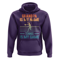 Funny Grandpa Tennis Quote Hoodie Tennis Is My Game - Wonder Print Shop