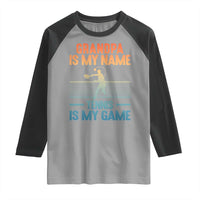 Funny Grandpa Tennis Quote Raglan Shirt Tennis Is My Game - Wonder Print Shop