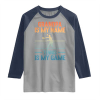 Funny Grandpa Tennis Quote Raglan Shirt Tennis Is My Game - Wonder Print Shop