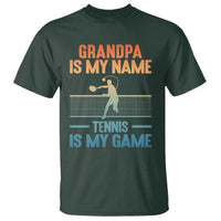 Funny Grandpa Tennis Quote T Shirt Tennis Is My Game - Wonder Print Shop