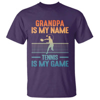 Funny Grandpa Tennis Quote T Shirt Tennis Is My Game - Wonder Print Shop