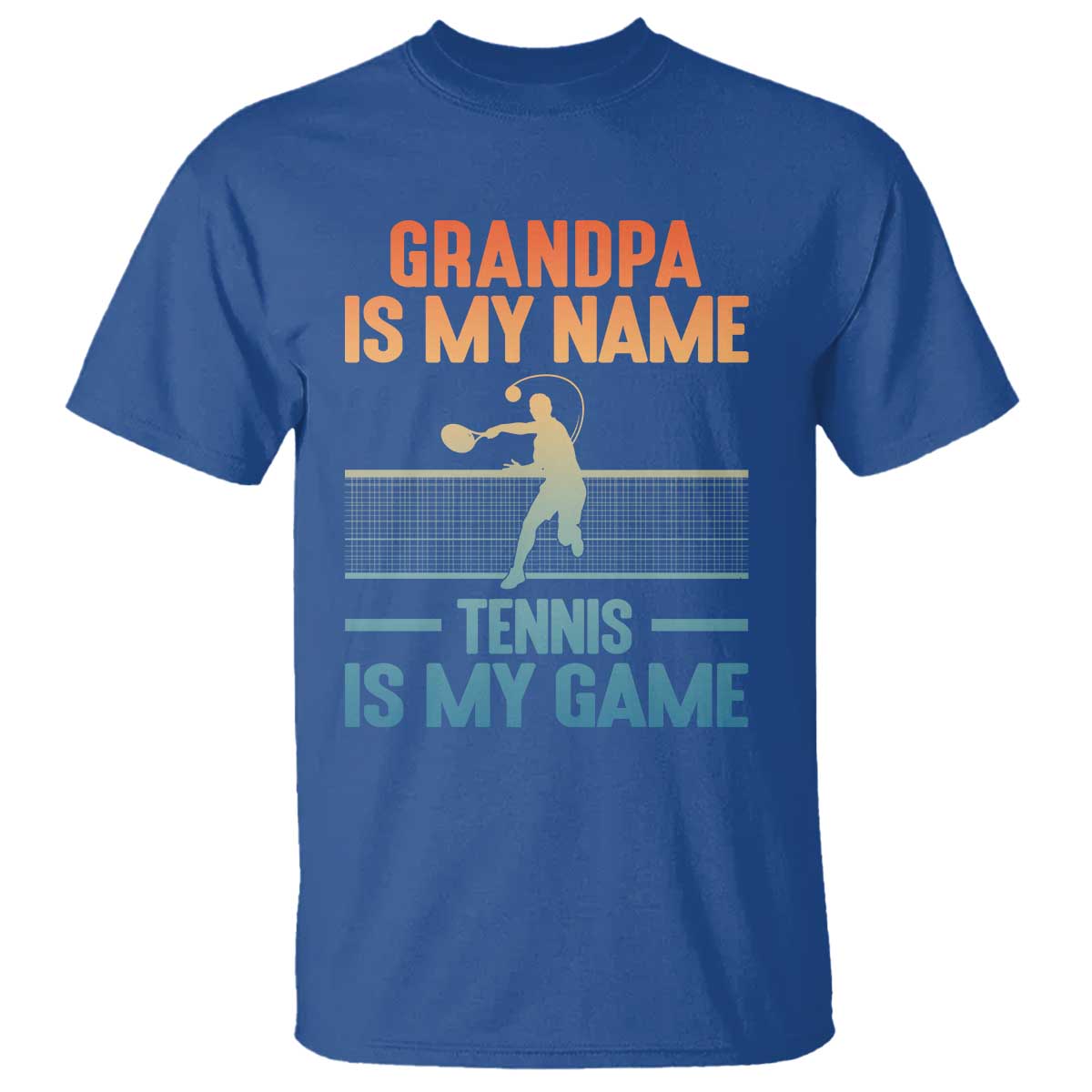 Funny Grandpa Tennis Quote T Shirt Tennis Is My Game - Wonder Print Shop