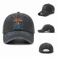 Funny Grandpa Tennis Quote Washed Cotton Baseball Cap Tennis Is My Game