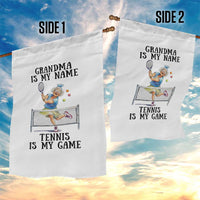 Funny Tennis Quote Garden Flag Grandma Is My Name Tennis Is My Game - Wonder Print Shop