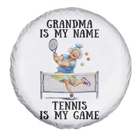 Funny Tennis Quote Spare Tire Cover Grandma Is My Name Tennis Is My Game - Wonder Print Shop