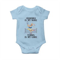 Funny Tennis Quote Baby Onesie Grandma Is My Name Tennis Is My Game - Wonder Print Shop