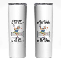 Funny Tennis Quote Skinny Tumbler Grandma Is My Name Tennis Is My Game - Wonder Print Shop