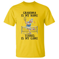 Funny Tennis Quote T Shirt Grandma Is My Name Tennis Is My Game - Wonder Print Shop