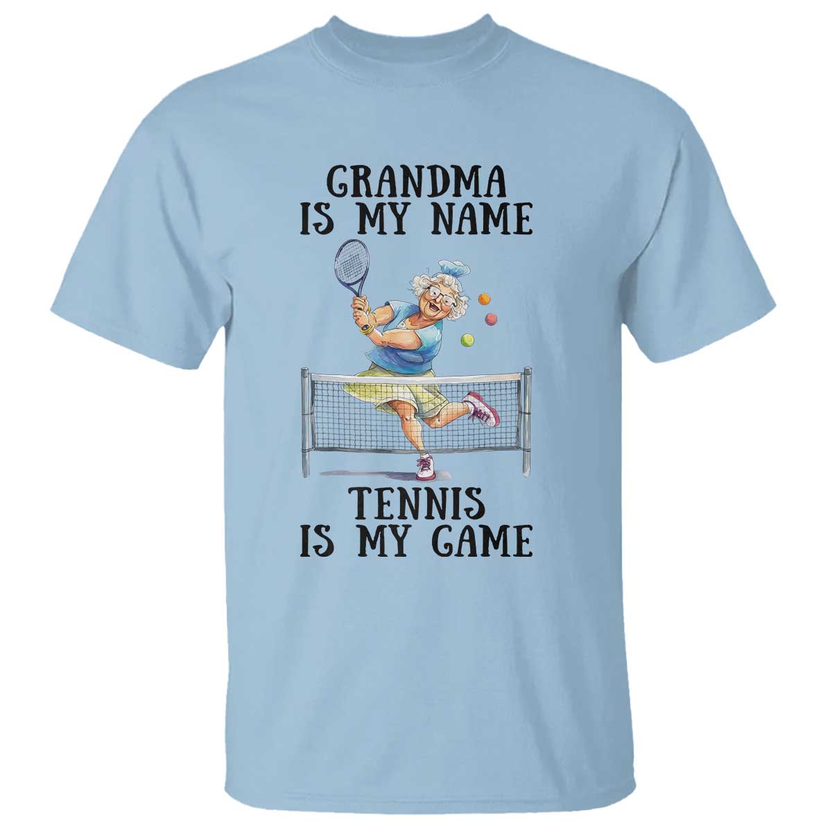 Funny Tennis Quote T Shirt Grandma Is My Name Tennis Is My Game - Wonder Print Shop