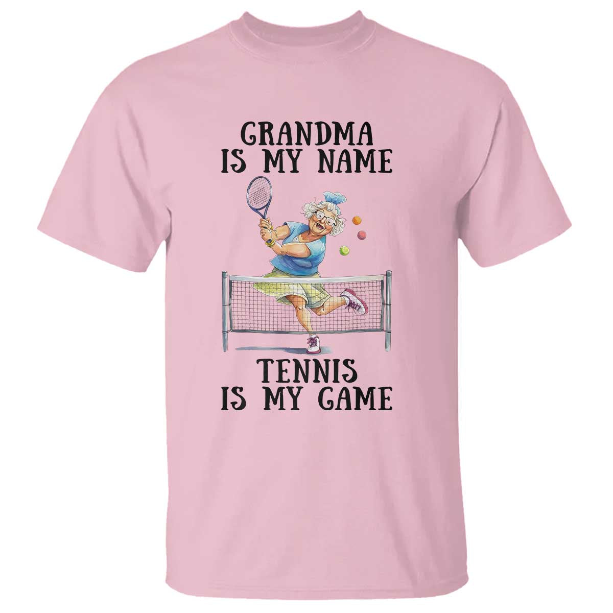 Funny Tennis Quote T Shirt Grandma Is My Name Tennis Is My Game - Wonder Print Shop