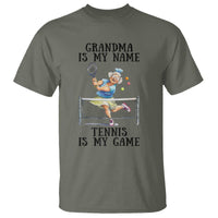 Funny Tennis Quote T Shirt Grandma Is My Name Tennis Is My Game - Wonder Print Shop