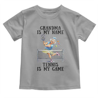 Funny Tennis Quote Toddler T Shirt Grandma Is My Name Tennis Is My Game - Wonder Print Shop