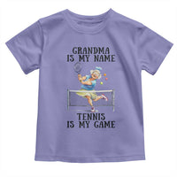 Funny Tennis Quote Toddler T Shirt Grandma Is My Name Tennis Is My Game - Wonder Print Shop