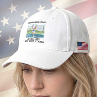 Funny Grandma Tennis Player Gift Baseball Cap Never Underestimate An Old Lady