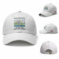 Funny Grandma Tennis Player Gift Baseball Cap Never Underestimate An Old Lady