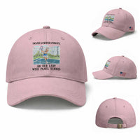 Funny Grandma Tennis Player Gift Baseball Cap Never Underestimate An Old Lady
