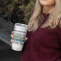 Funny Grandma Tennis Player Gift Tumbler Cup Never Underestimate An Old Lady - Wonder Print Shop