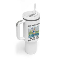 Funny Grandma Tennis Player Gift Tumbler With Handle Never Underestimate An Old Lady - Wonder Print Shop