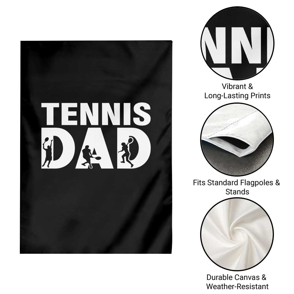 Funny Tennis Dad Life Garden Flag Tennis Player Gift - Wonder Print Shop